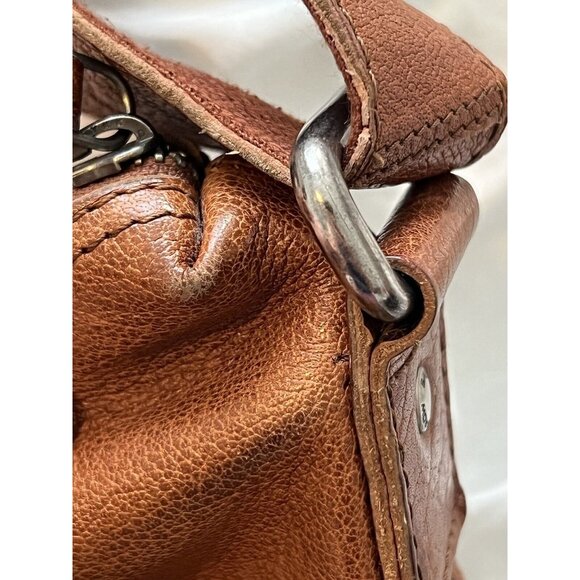 Spikes and Sparrow Genuine Leather Handbag Shoulder Bag Tan Brown Tote - Picture 15 of 16